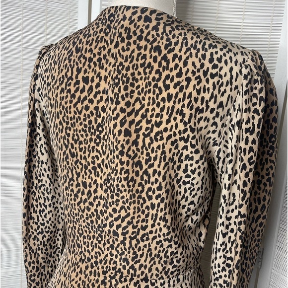 Frame Silk Animal Print Blouse - Picture 5 of 9